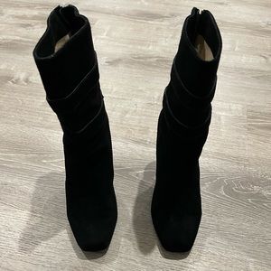 Michael Kors Wedge Boots. Parker Zipper On Back.. Silver Buckles On Side…